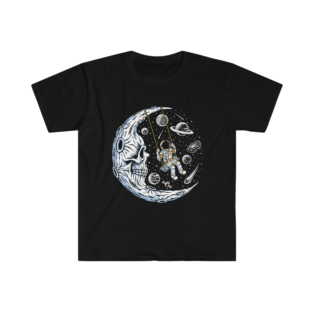 DIGGING THE MOON T-SHIRT BLACK main image 0